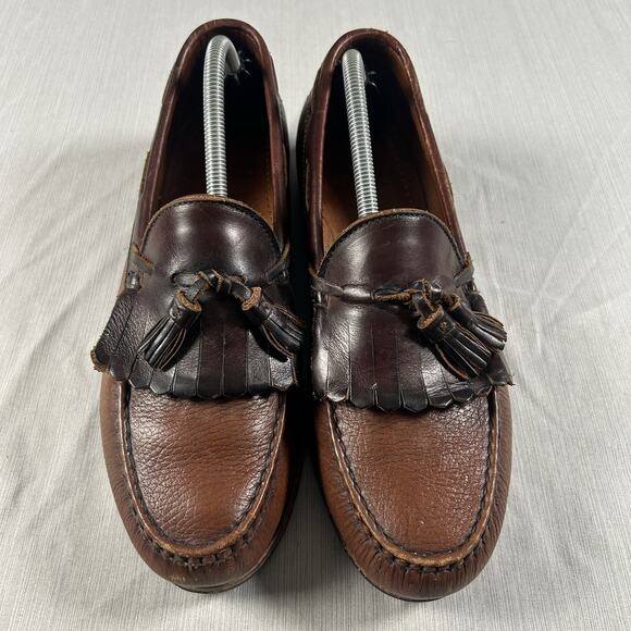 Allen Edmonds Nashua Leather Tasseled Loafers Men’s Size 10 Brown Casual Shoes main image 6